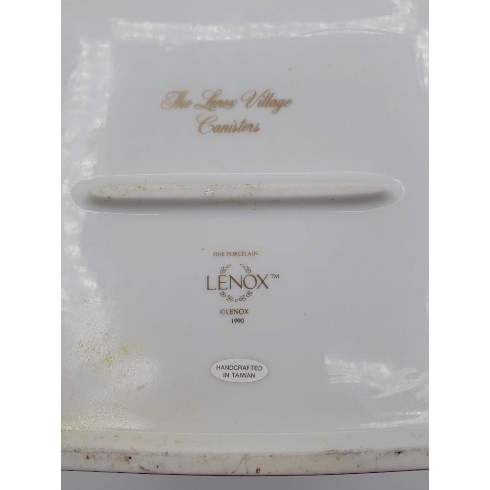 Vintage 1990 Lenox Spice Village Sugar Sweet Shoppe Canister Fine Porcelain - Picture 7 of 16